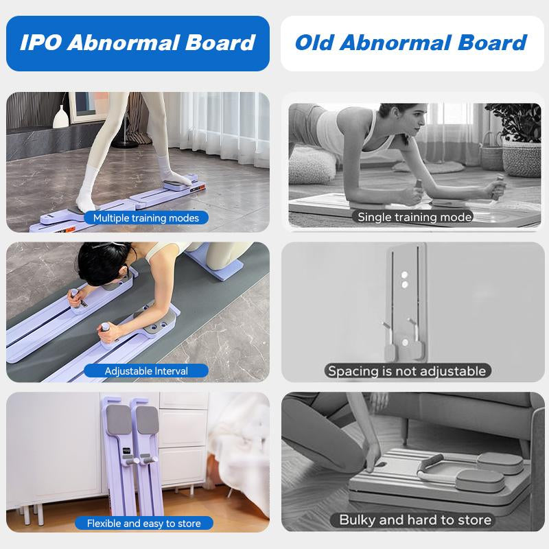 IPO Core Workout Equipment 4-In-1 Multifunctional Split Abdominal Board for Pilates Arm Strength Training Home Exercise Tummy & Bicep Trainer Push up Stand Plastic Festival Gift