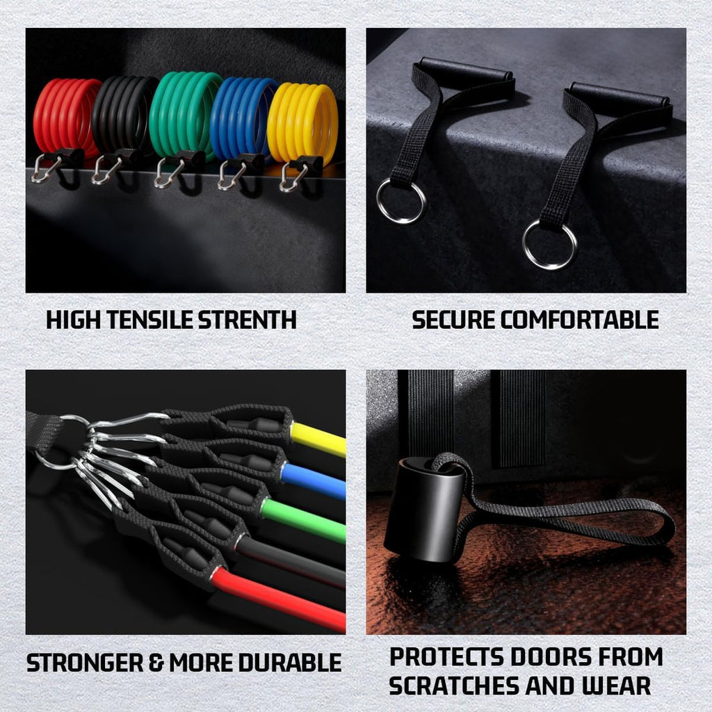 Resistance Bands, Exercise Bands, Workout Bands, Resistance Bands for Working Out with Handles for Men and Women, Exercising Bands for Fitness Weights Work Out at Home