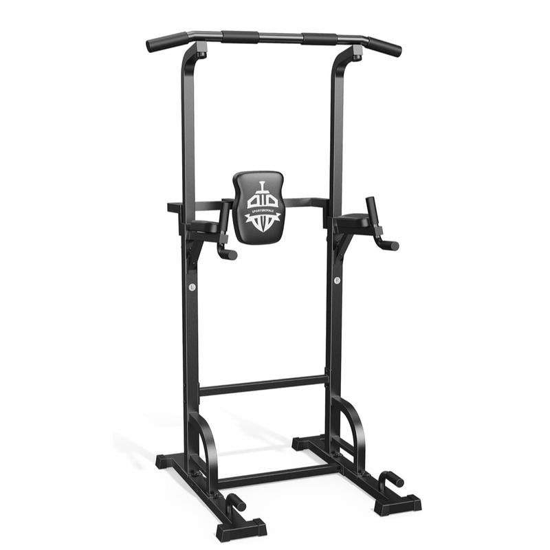 Sportsroyals Power Tower Pull up Bar Station, 450LBS Stable Pull up Dip Station for Home Gym Strength Training Equipment