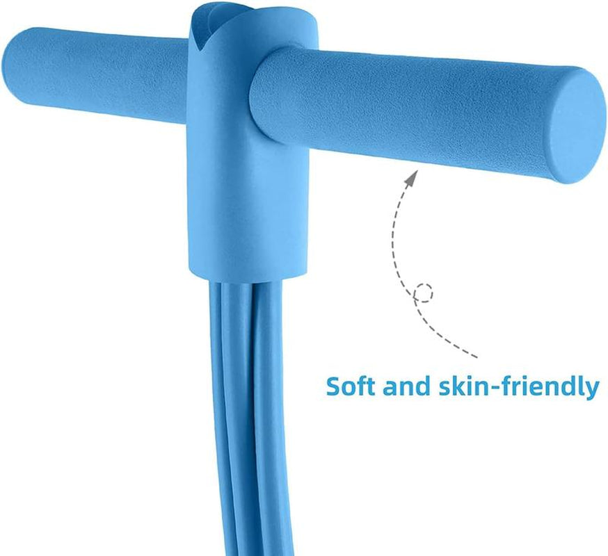 Manual Tension Pedal Elastic Band (Eco-Friendly Natural Latex) | Adjustable Resistance Yoga Stretching Band | Home Gym Arm & Waist Training Exercise Equipment