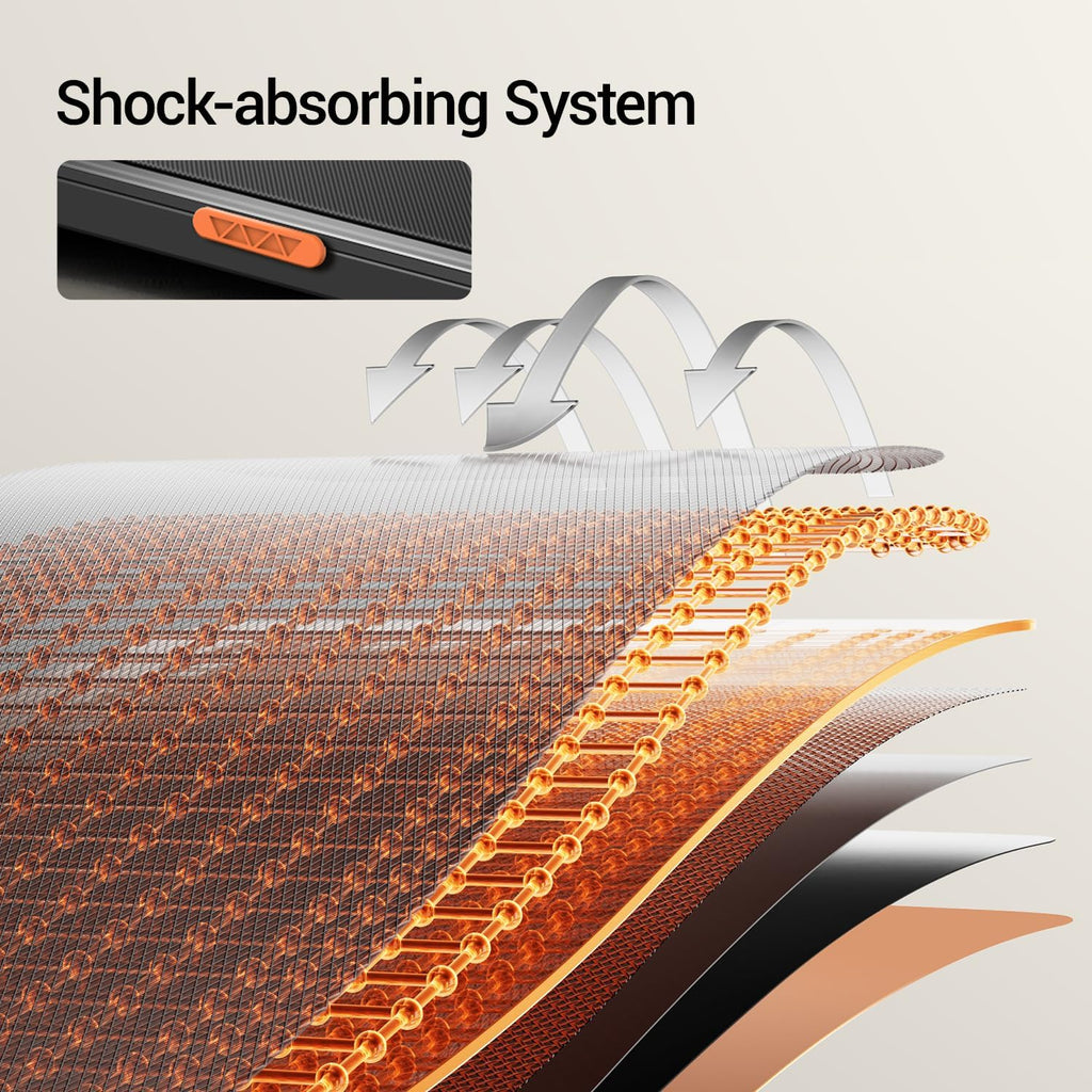 12% Incline Treadmill with Handle, 3-In-1 Portable Treadmills for Home and Office, Foldable Treadmills with 300 Lbs Weight Capacity, 3.0HP Quiet Walking Pad Treadmill, Three Touch Screen