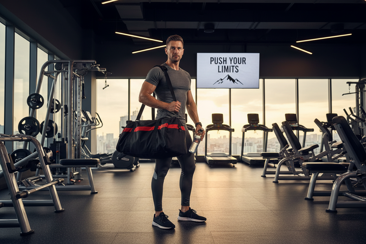 Athletic lifestyle at gym